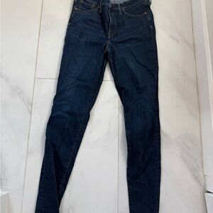 Madewell Women's Deep Indigo Skinny Jeans High Rise